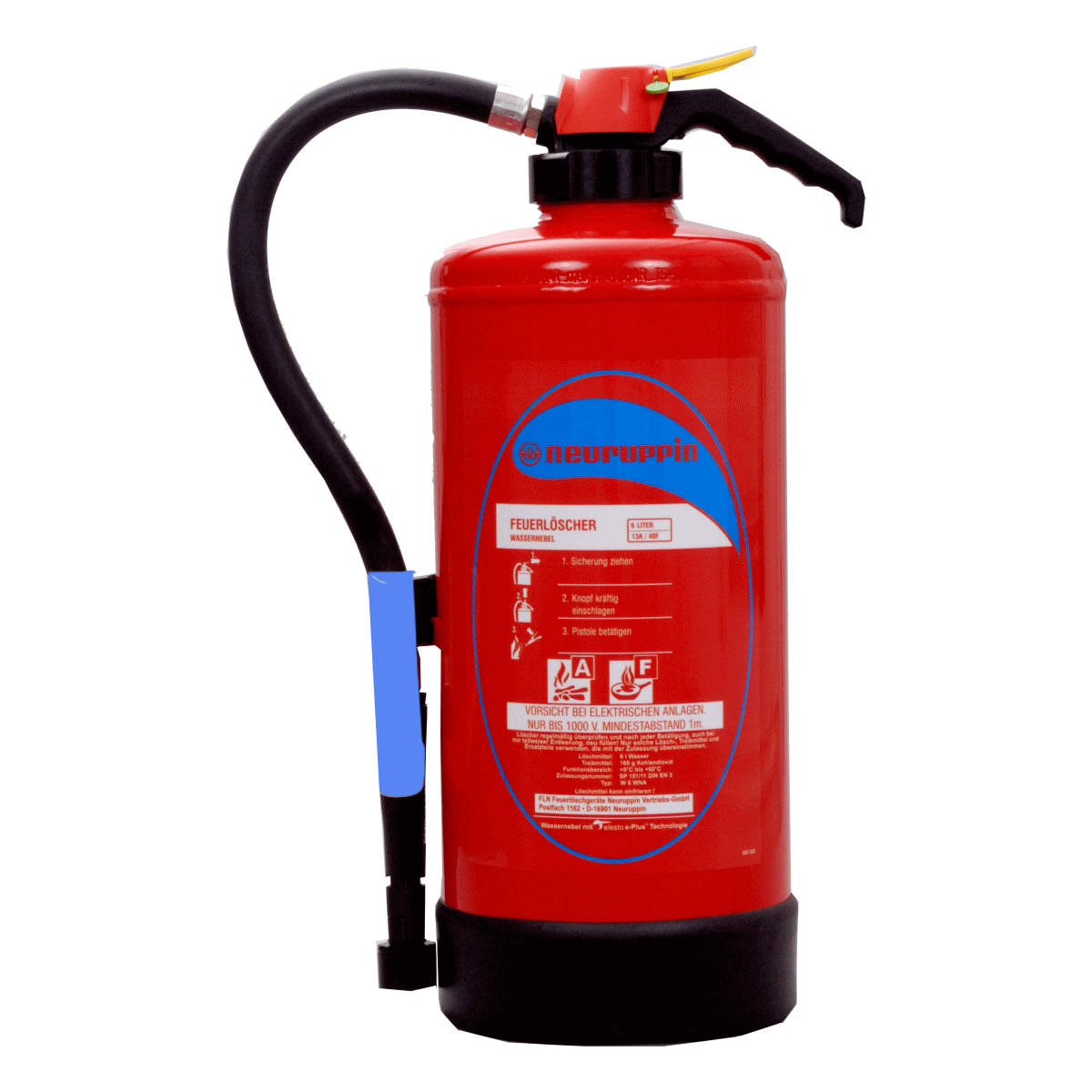 Wassernebel-Auflade-Feuerlöscher NEU W 6 WNA plus